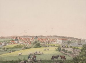 Sonderborg pa oen Als by Soren L. Lange Oil Painting