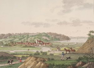 Vejle fra sydvest by Soren L. Lange Oil Painting
