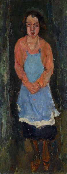Cook in Blue Apron by Chaim Soutine Oil Painting