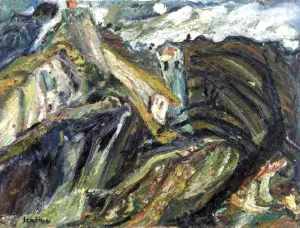 Landscape of the South of France by Chaim Soutine - Oil Painting Reproduction
