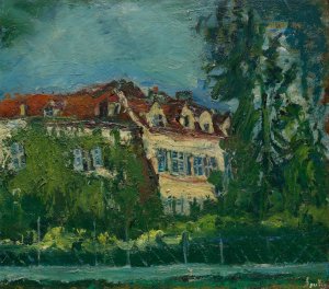 Landscape with House by Chaim Soutine Oil Painting