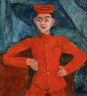 Le Chasseur De Chez Maxim's by Chaim Soutine Oil Painting