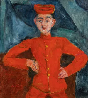 Le Chasseur De Chez Maxim's by Chaim Soutine Oil Painting
