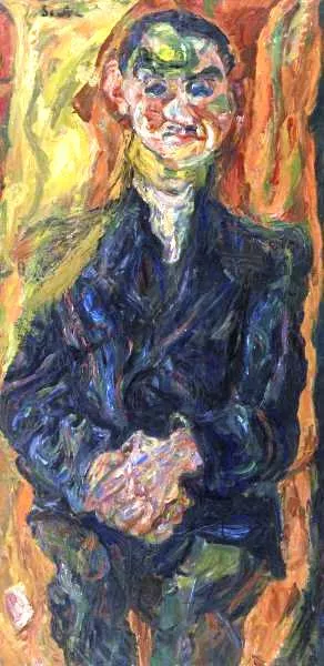 Man in Blue by Chaim Soutine Oil Painting