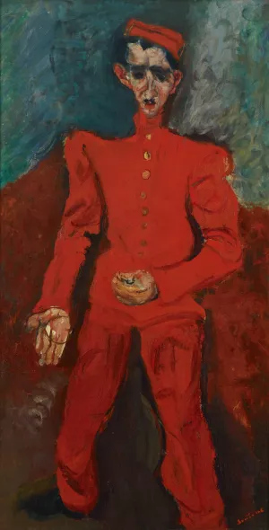 Page Boy at Maxim's  by Chaim Soutine Oil Painting