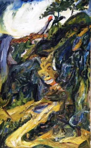 Winding Road, Near Gréolière by Chaim Soutine - Oil Painting Reproduction