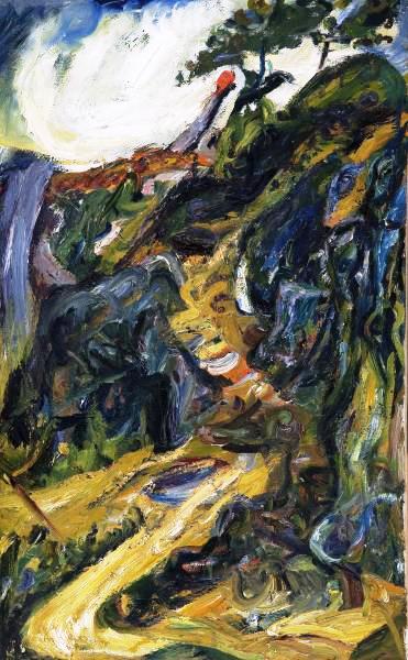 Winding Road, Near Gréolière by Chaim Soutine - Hand-Painted Oil Painting Reproduction