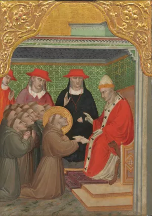 Saint Francis before the Pope by Spinello Aretino Oil Painting