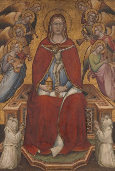 Saint Mary Magdalen Holding a Crucifix  by Spinello Aretino - Hand-Painted Oil Painting Reproduction