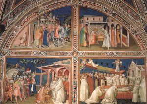 Stories from the Legend of St Benedict Oil painting by Spinello Aretino