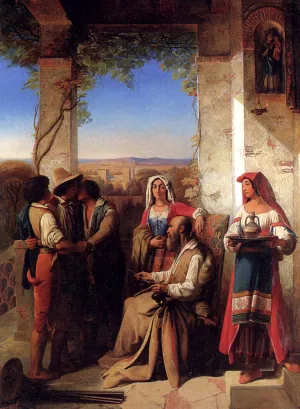 The Return of the Prodigal Son by Stanislas Henri Benoit Darondeau Oil Painting