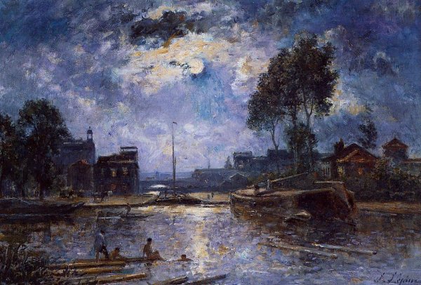 Main Product Photo of River - Bather Painting by Stanislas Lepine