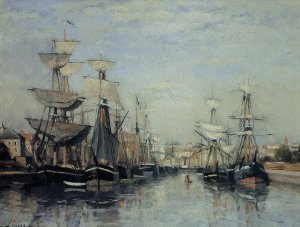 The Saint Pierre Basin by Stanislas Lepine Oil Painting