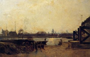 View of the Port in the Afternoon Sun by Stanislas Lepine Oil Painting