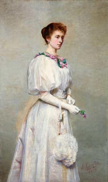 Main Product Photo of Portrait of Helena Cerchowa  Painting by Stanislaw Cercha