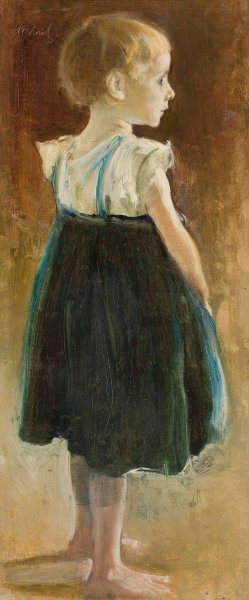 Girl by Stanislaw Debicki Oil Painting