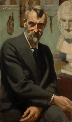 Self-Portrait by Stanislaw Debicki Oil Painting
