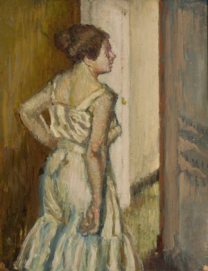 Study of a woman by Stanislaw Debicki Oil Painting