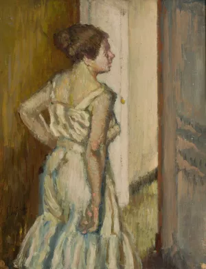 Study of a woman by Stanislaw Debicki Oil Painting