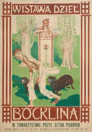 Wystawa dziel BOcklina by Stanislaw Debicki Oil Painting