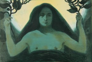 The first Exhibition of Works by Polish Artists. by Stanislaw Fabijanski Oil Painting