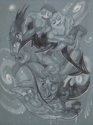 Castor and Pollux by Stanislaw Ignacy Witkiewicz Oil Painting