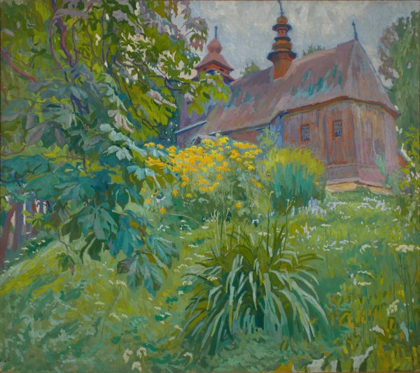 Main Product Photo of Church Silence  Painting by Stanislaw Kamocki