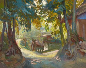 Day in Autumn by Stanislaw Kamocki Oil Painting