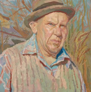 Self-Portrait by Stanislaw Kamocki Oil Painting