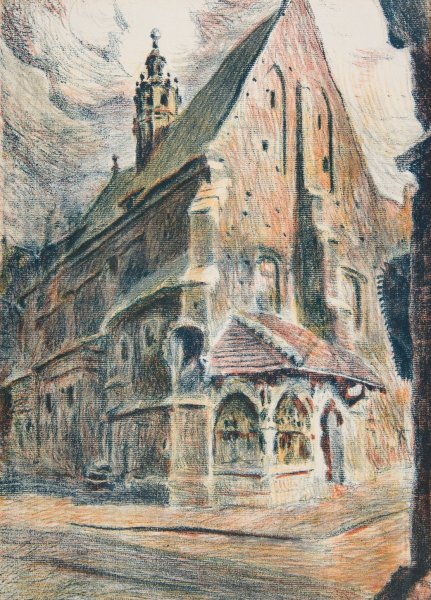 Main Product Photo of St. Barbara  Painting by Stanislaw Kamocki