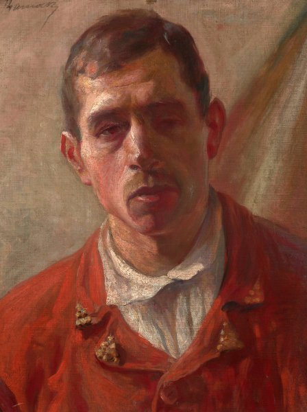 Main Product Photo of Young Farm-Hand  Painting by Stanislaw Kamocki