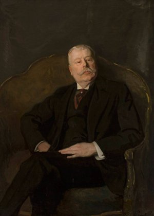 Portrait of Czeslaw Hornowski by Stanislaw Lentz Oil Painting