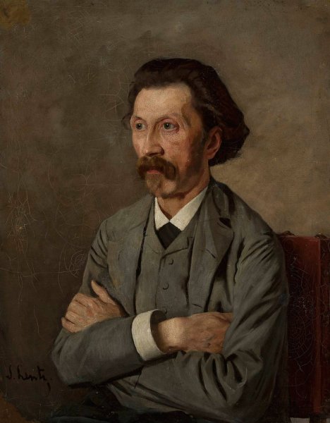 Portrait of Daniel Filleborn  by Stanislaw Lentz - Hand-Painted Oil Painting Reproduction