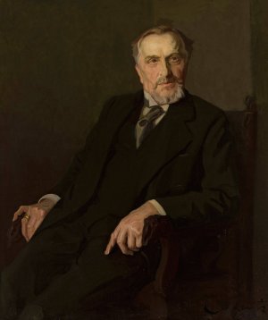 Portrait of Emil Albert Ferdynand Wedel by Stanislaw Lentz Oil Painting