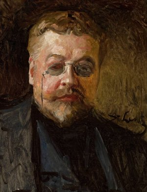 Portrait of Henryk Piatkowski by Stanislaw Lentz Oil Painting