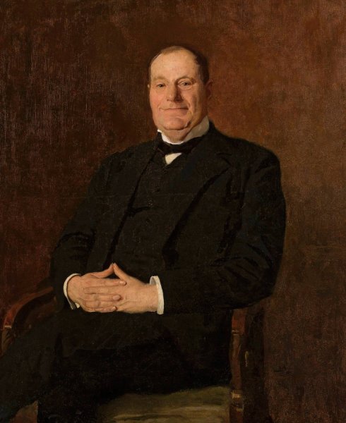 Portrait of Mieczyslaw Frenkiel  by Stanislaw Lentz - Hand-Painted Oil Painting Reproduction