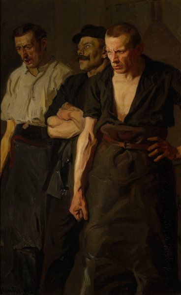 Strike  by Stanislaw Lentz - Hand-Painted Oil Painting Reproduction