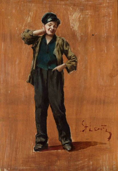 Urchin  by Stanislaw Lentz - Hand-Painted Oil Painting Reproduction