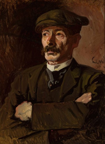 Worker  by Stanislaw Lentz - Hand-Painted Oil Painting Reproduction