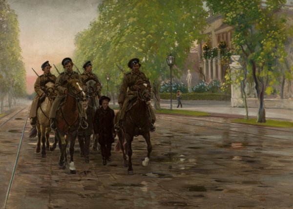 Main Product Photo of Dawn 1906 -Spring 1905  Painting by Stanislaw Maslowski