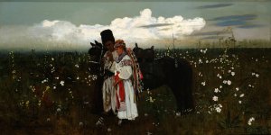 Jarema's dumka by Stanislaw Maslowski Oil Painting
