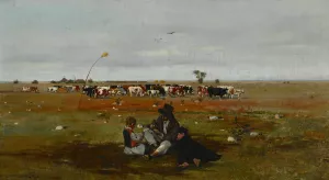 Pasture by Stanislaw Maslowski Oil Painting