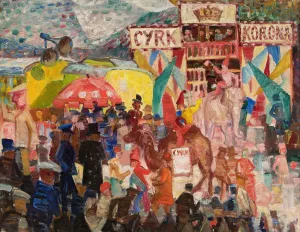 Circus by Stanislaw Osostowicz Oil Painting