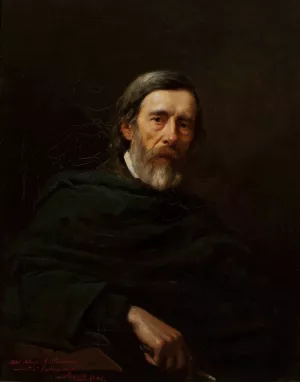 Portrait of Aleksander Stankiewicz, painter by Stanislaw Rostworowski Oil Painting