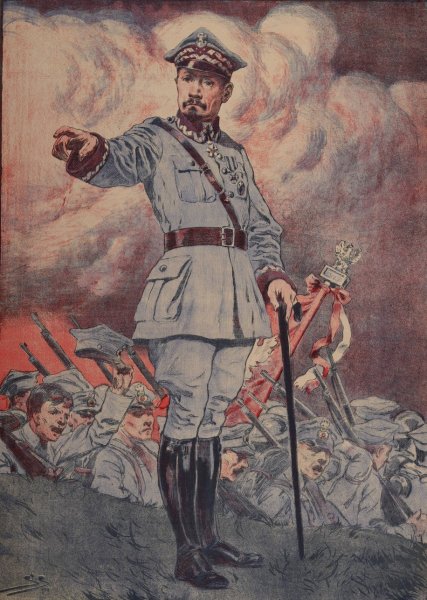 Wstap do wojska, bron ojczyzny  by Stanislaw Sawiczewski - Hand-Painted Oil Painting Reproduction