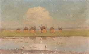 Cloud by Stanislaw Straszkiewicz Oil Painting