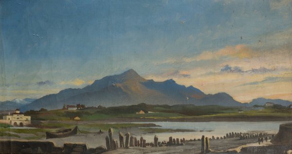 Main Product Photo of Oriental Landscape  Painting by Stanislaw Von Chlebowski