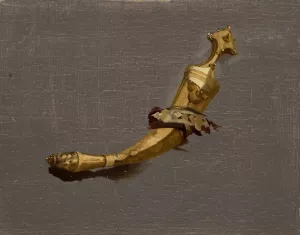 Study of a Khanjar by Stanislaw Von Chlebowski Oil Painting
