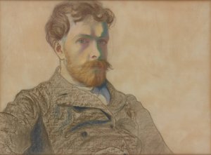 Autoportret Stanislawa Wyspianskiego by Stanislaw Wyspianski Oil Painting