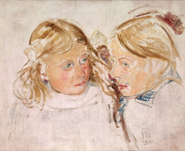 Main Product Photo of Double Portrait  Painting by Stanislaw Wyspianski